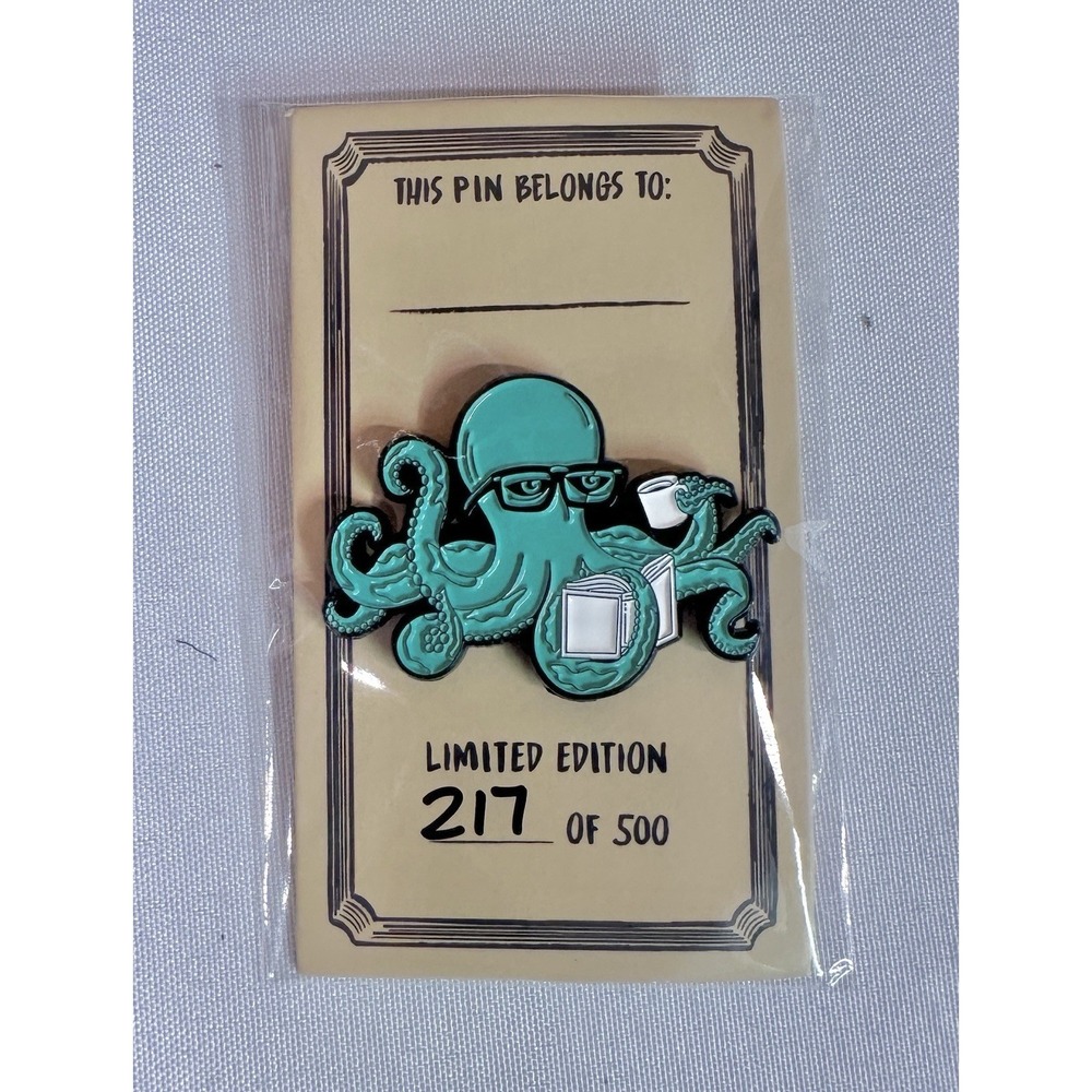 Hmnim Hi My Name Is Mark Booktopus Enamel Pin Mark Hoppus Blink 182